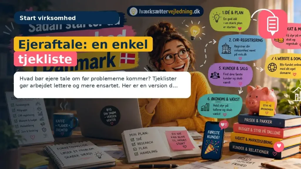 Ejeraftale: en enkel tjekliste