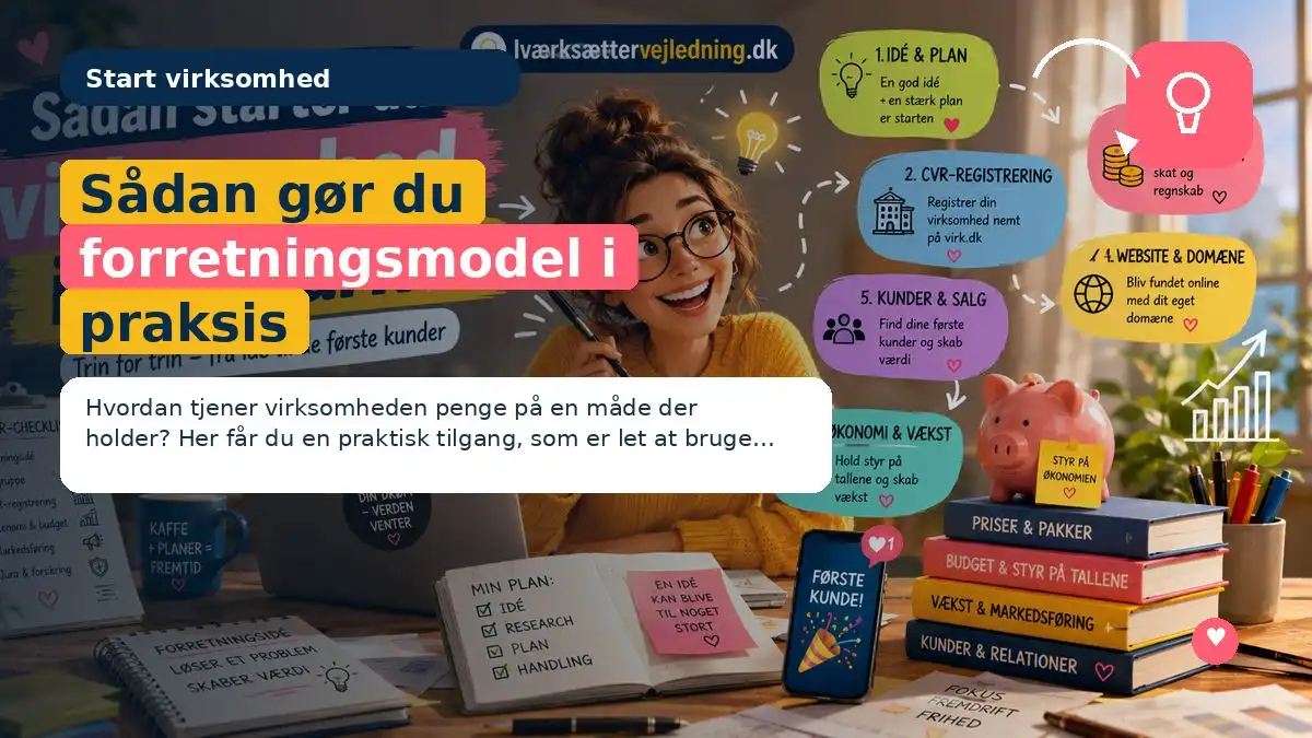 Sådan gør du forretningsmodel i praksis