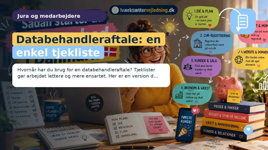 Databehandleraftale: en enkel tjekliste