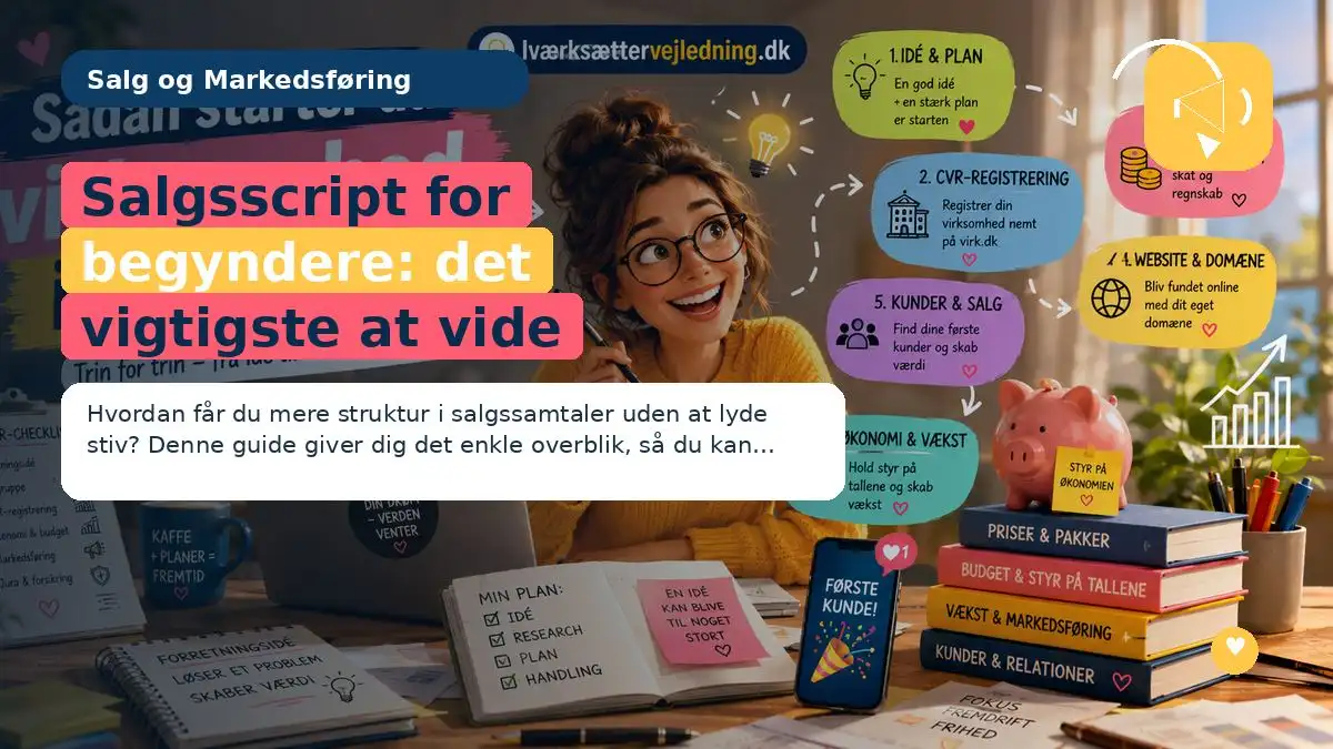 Salgsscript for begyndere: det vigtigste at vide