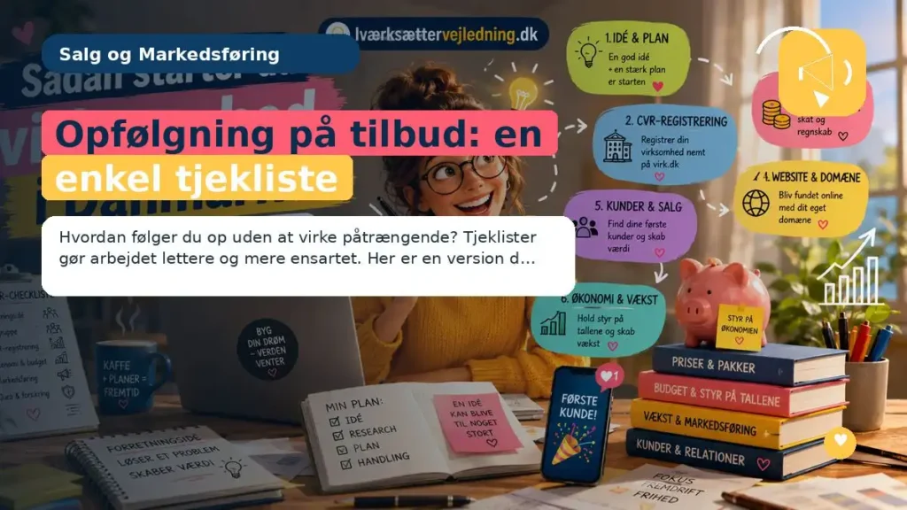 Opfølgning på tilbud: en enkel tjekliste