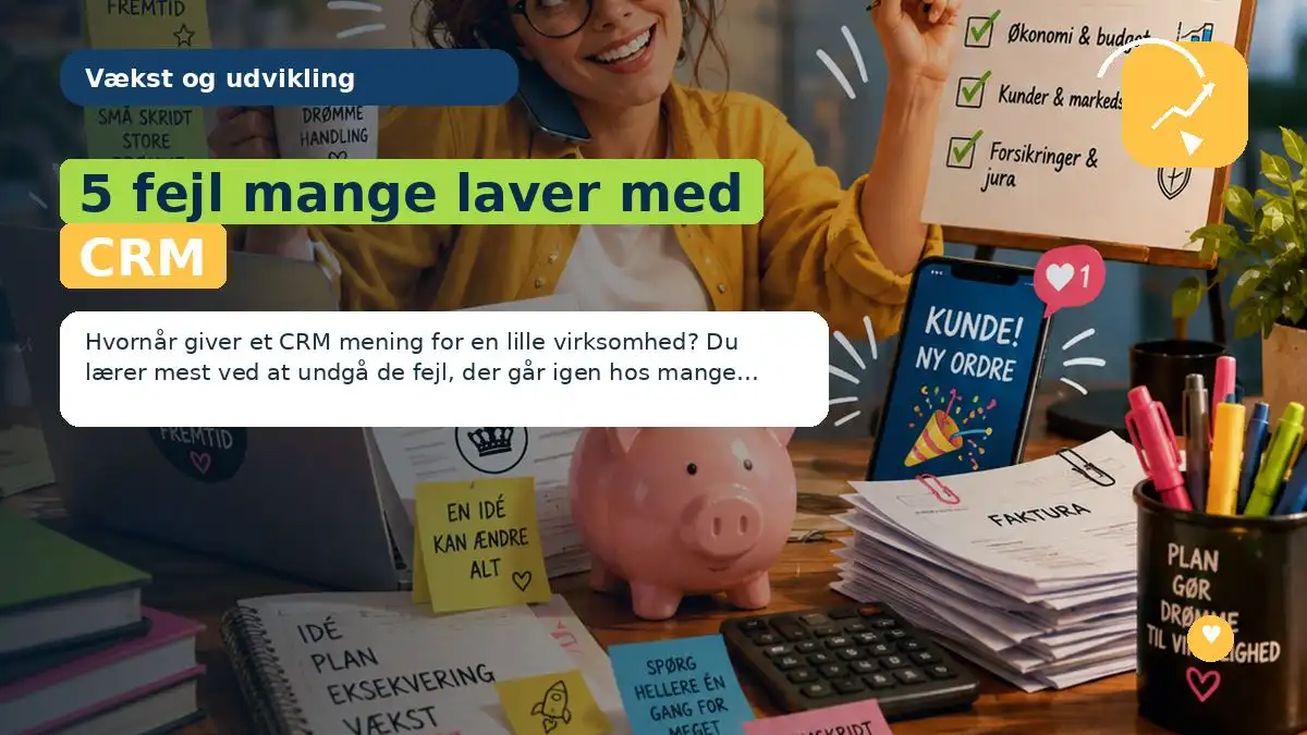 5 fejl mange laver med CRM