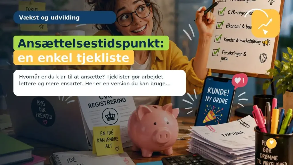 Ansættelsestidspunkt: en enkel tjekliste