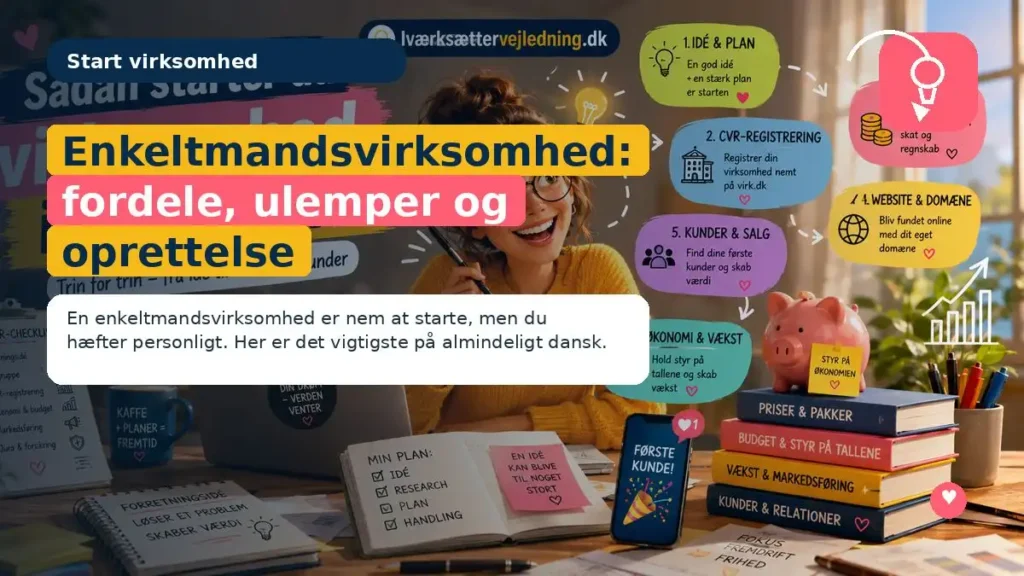 Enkeltmandsvirksomhed: fordele, ulemper og oprettelse