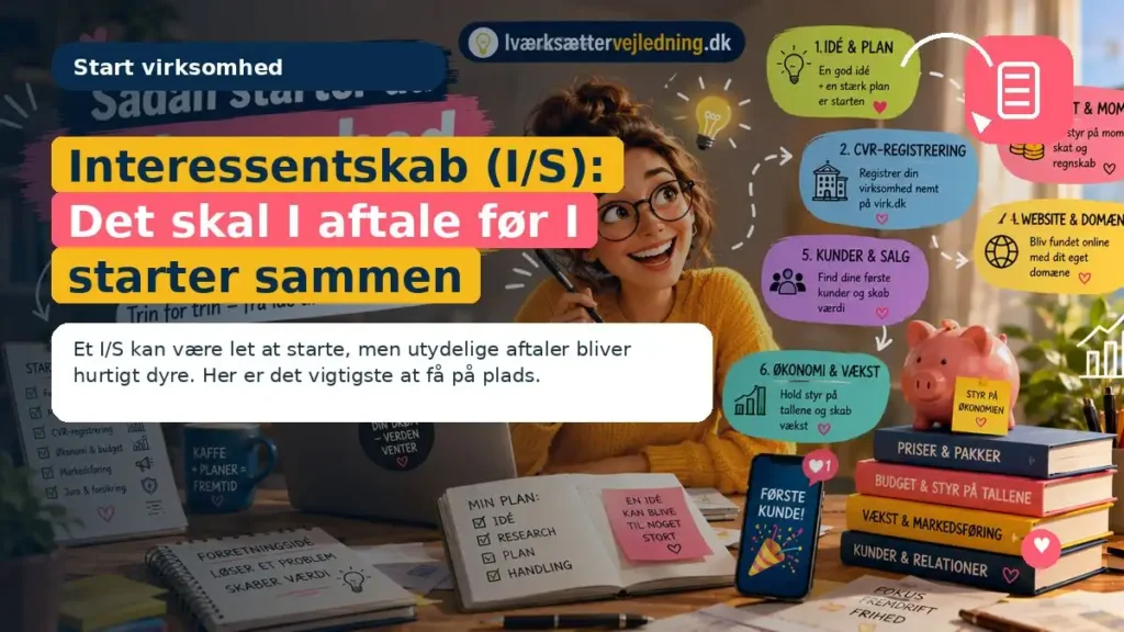 Interessentskab (I/S): Det skal I aftale før I starter sammen