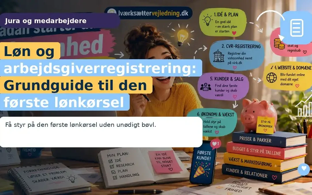 Løn og arbejdsgiverregistrering: Grundguide til den første lønkørsel