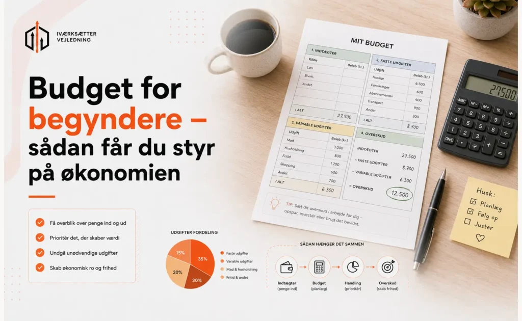 Budget for begyndere: Sådan får du styr på økonomien