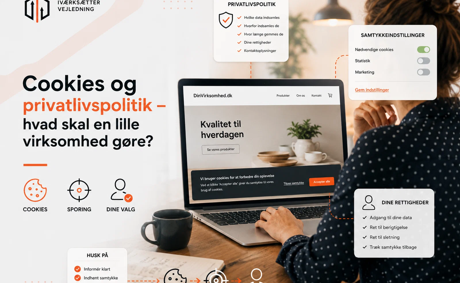Cookies og privatlivspolitik: Hvad skal en lille virksomhed gøre?