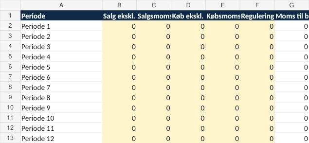 Preview af Moms-overblik i Excel