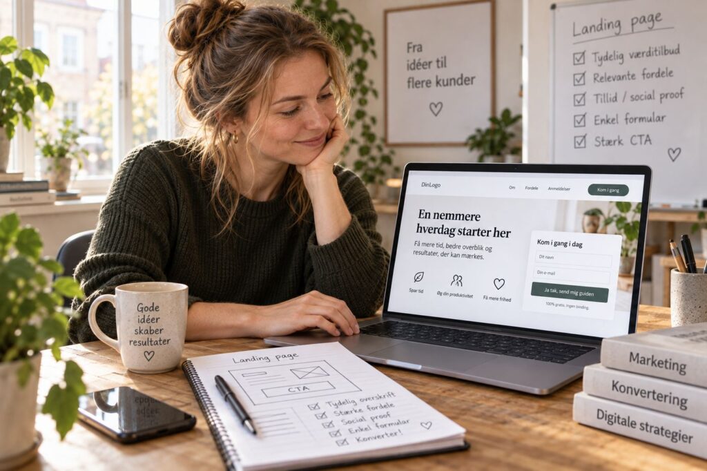 Landing pages for begyndere: det vigtigste at vide