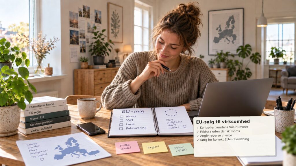 Moms ved salg til virksomheder i EU: Begynderguide