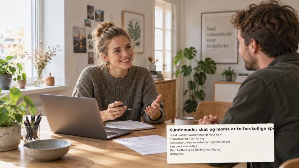 Hotel, restaurant og repræsentation: Skat og moms er ikke det samme