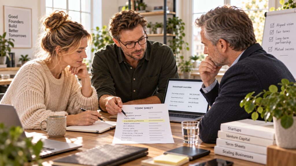 Term sheet: De vigtigste vilkår før en investering